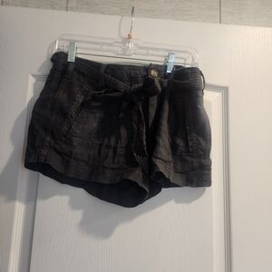 American Eagle Outfitters High Waist Black Wash Shorts  Suze 6 BNWT